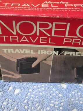 In box great travel tool this Norelco Travel press works great